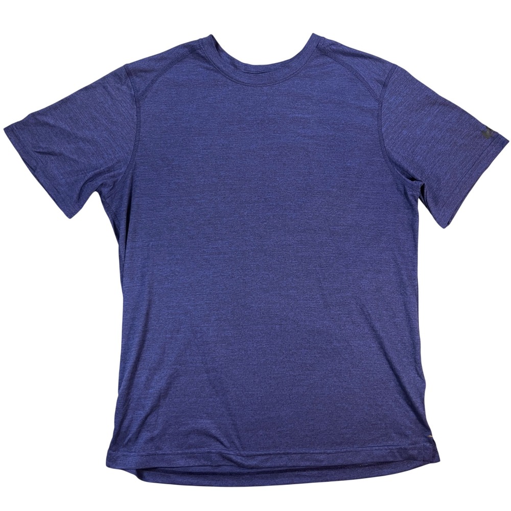 REI Co-op Balance Crew Performance Short‎ Sleeve Shirt Mens Medium Heather Blue